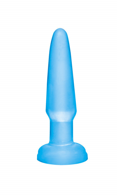 Basix 3.5in Beginners Butt Plug Blue