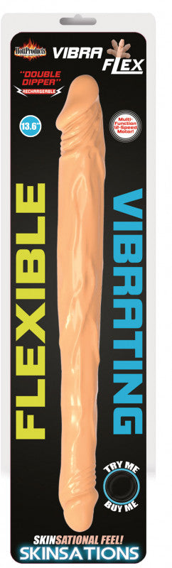Skinsations Vibra- Flex Double Dipper Dual Headed  Dildo