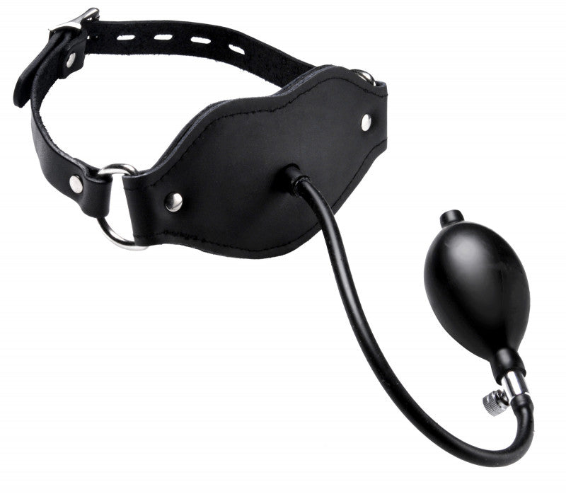 Silencer Inflatable Locking Penis Gag - Black