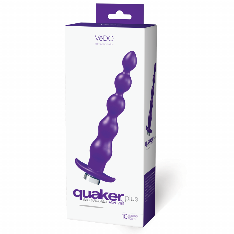 Quaker Plus Rechargeable Anal Vibe - in to You  Indigo