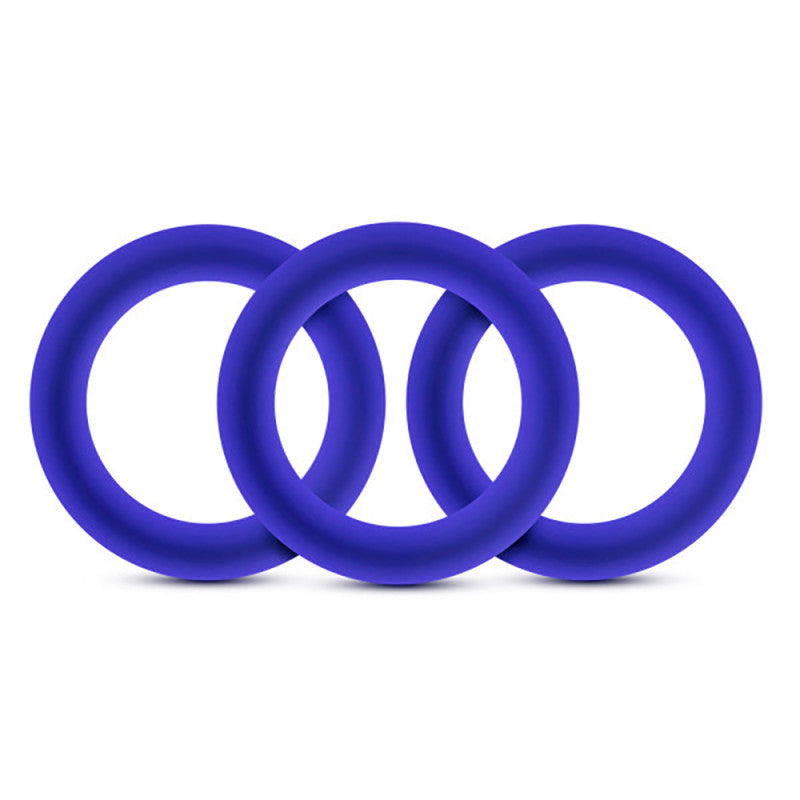 Performance - Vs2 Pure Premium Silicone Cockrings - Small - Indigo