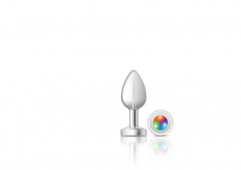 Cheeky Charms - Silver Metal Butt Plug - Light Up - Medium -  SomethingSexyPlanet