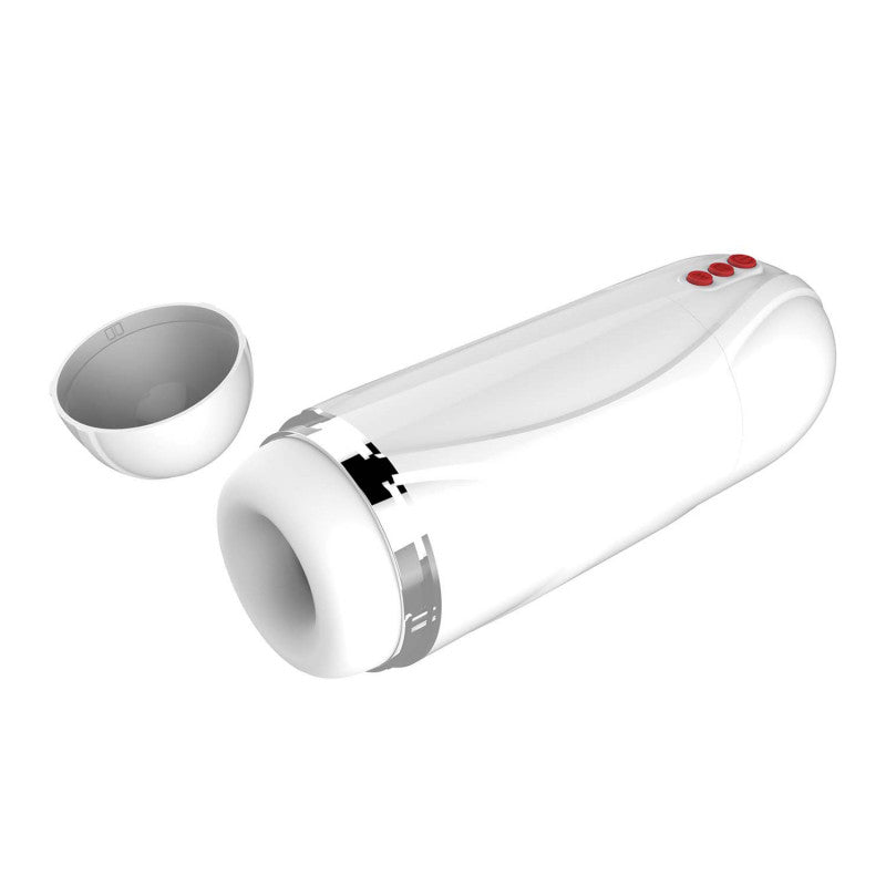 Vibrating Mega Masturbator - White