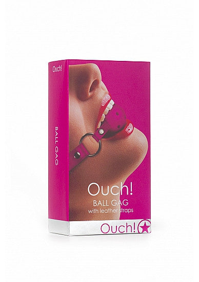 Ball  With Leather Straps - Pink