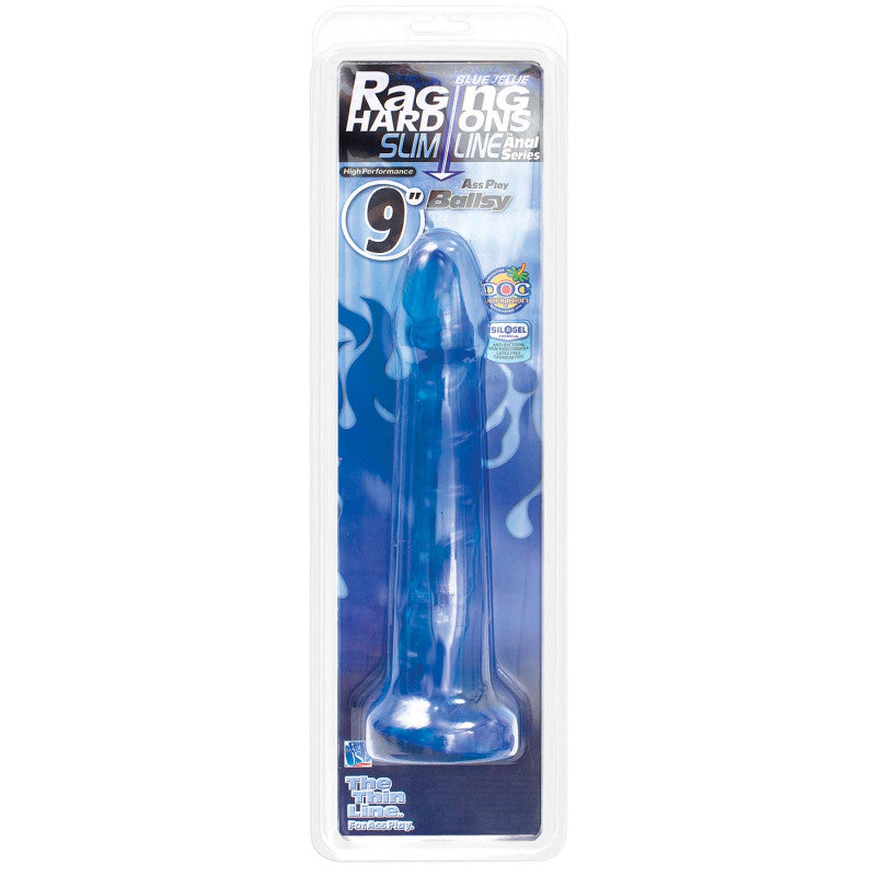 Raging -Ons Slimline Anal Series - 9-Inch Ass Play Ballsy - Blue