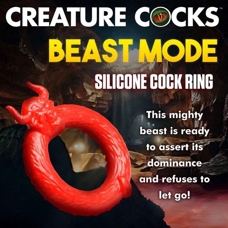 Beast Mode Silicone  Ring - Red