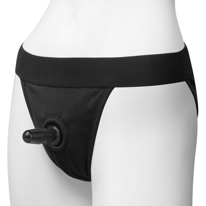 Vac- U- Lock Panty Harness With Plug - Full Back -  L/ Xl