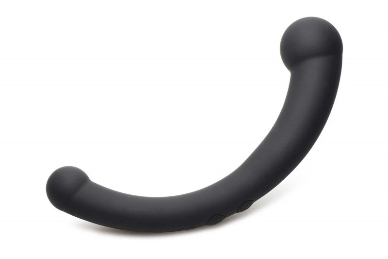 10x Vibra-Crescent Silicone Dual Ended  -  Black