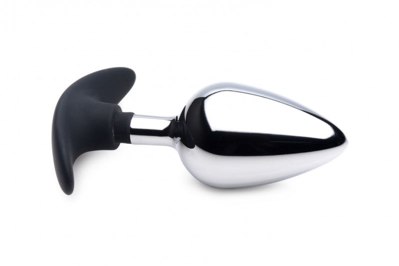 Dark Invader Metal and Silicone Anal Plug - Large