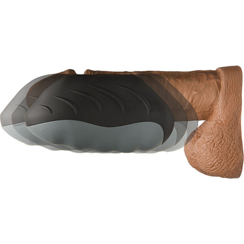 Optimale - Silicone Auto-Heating Stroker -  Rechargebale - Vibrating - Black/slate