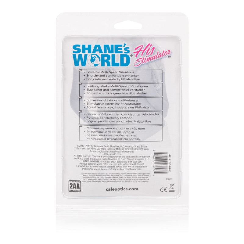 Shanes World  His Vibrating Stimulator Blue