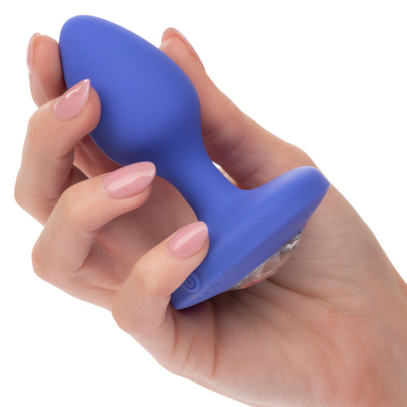 Cheeky Gems - Medium Rechargeable Vibrating Probe  - Blue