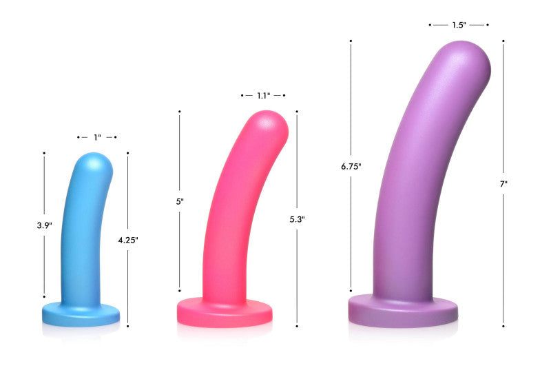 Triple Peg 28x Vibrating Silicone  Set With Remote