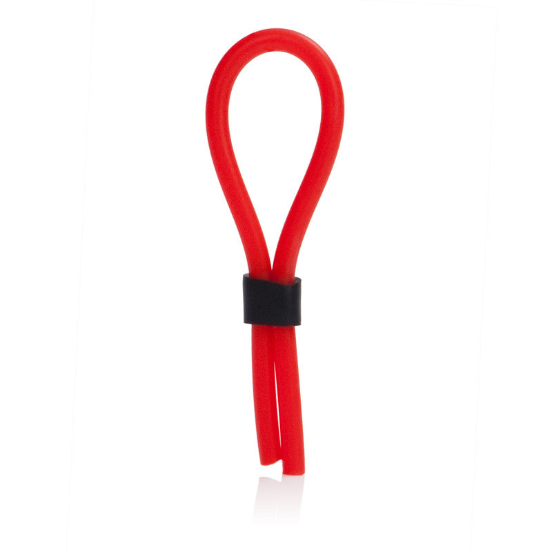 Silicone Stud Lasso Ring Red