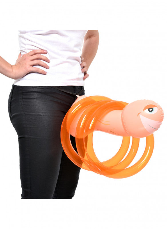 Mr. Party Pecker Inflatable Strap on Ring Toss Game