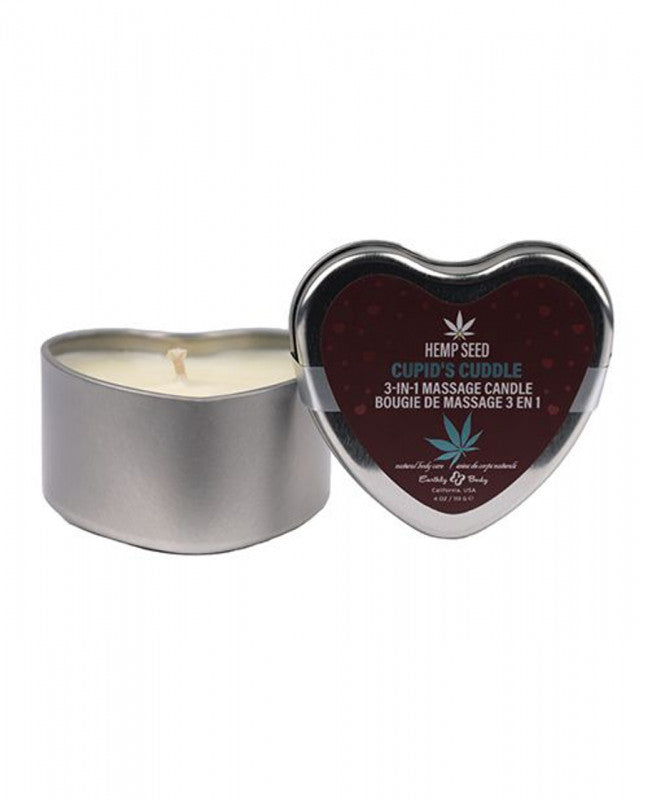 Hemp Seed 3-in-1 Valentines Day Candle - Cupid&#39;s Cuddle 4 Oz