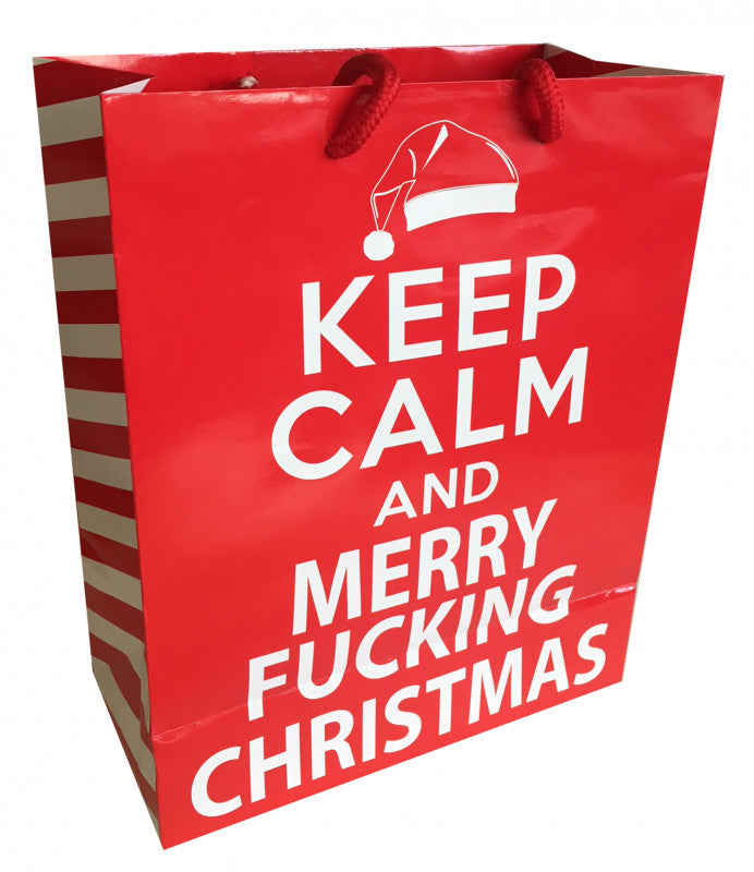 Keep Calm &amp; Merry Fing Christmas - Gift Bag