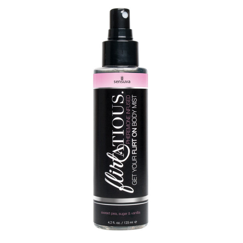 Flirtatious Pheromone Infused Body Mist - Vanilla, Sugar, & Sweet Pea - 4.2 fl.oz / 125 ml
