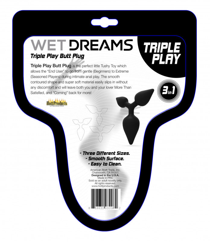 Wet Dreams - Triple Play - Black