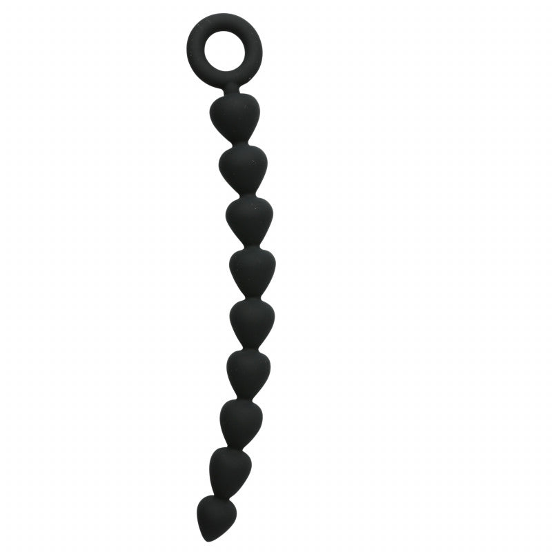 Sex and Mischief Black Silicone Anal Beads