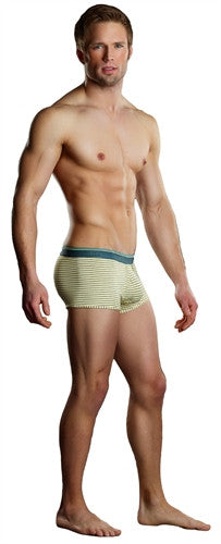 Heather Stripe Pouch  Short - Yellow and Grey - Large
