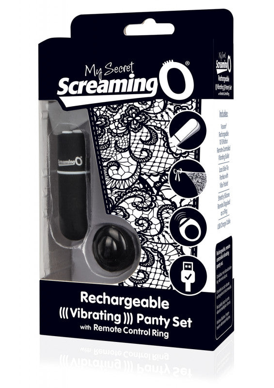 My Secret Charged Remote Control Panty Vibe -  Black