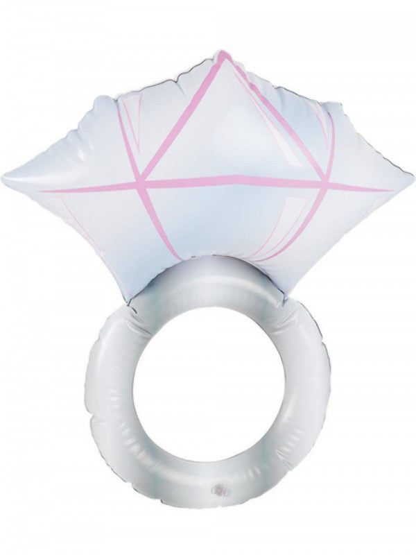 Silver Inflateable Diamond Ring 50cm