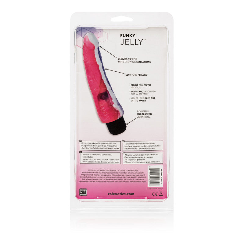 Funky Jelly Vibe 7.5in Pink and Purple