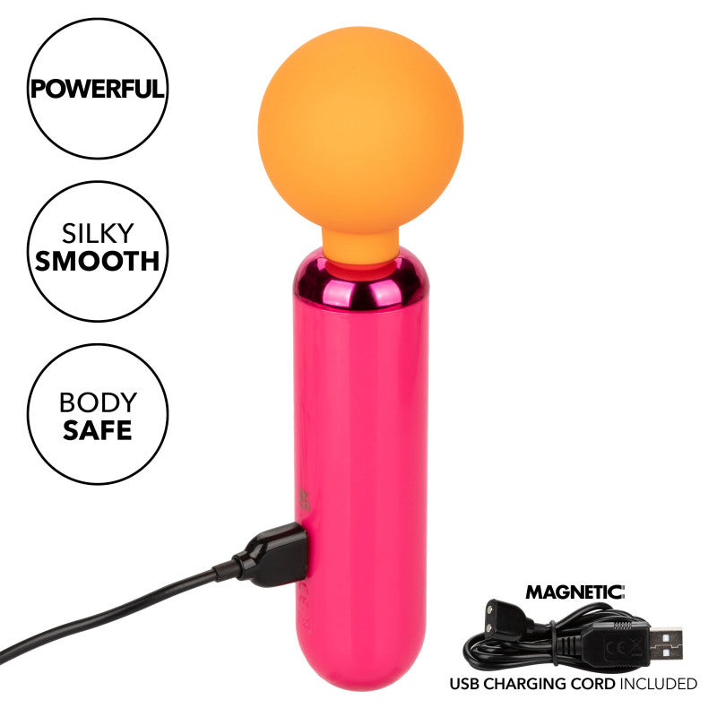 Naughty Bits Home ming Queen Vibrating Wand -  Orange/pink