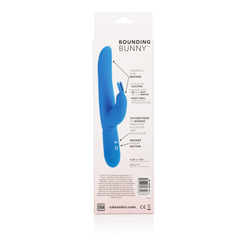 Posh 10-Function Silicone Bounding Bunny -  Blue
