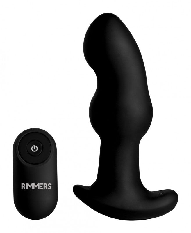Gyro-I 10x Beaded Rimming Plug With Remote Control