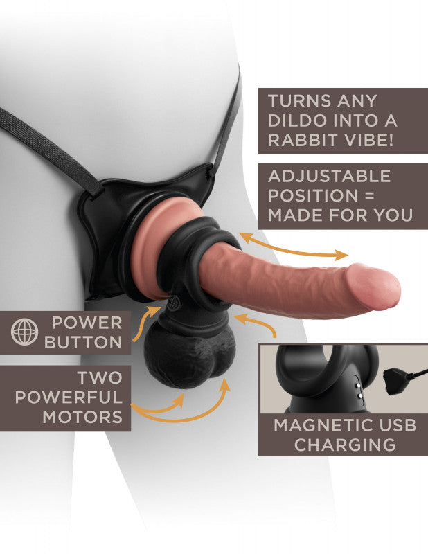 King  Elite - the Crown Jewels - Vibrating  Vibrating Silicone Swinging Balls