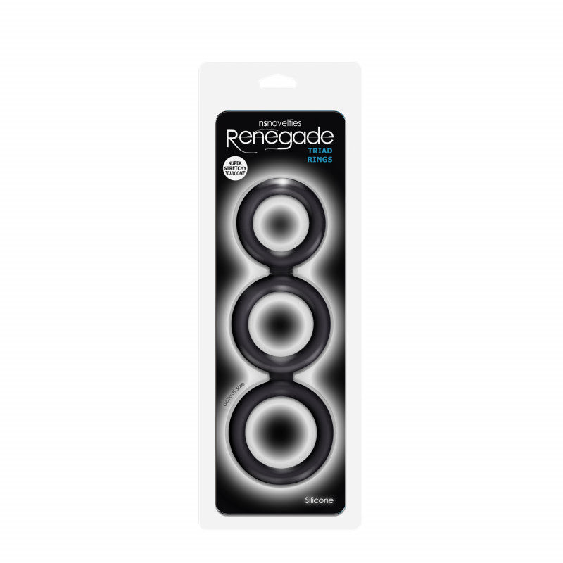 Renegade Triad Cock Ring - Black