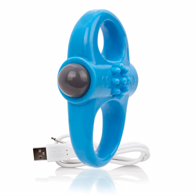 Charged Yoga Rechargeable Vibe Ring - Blue