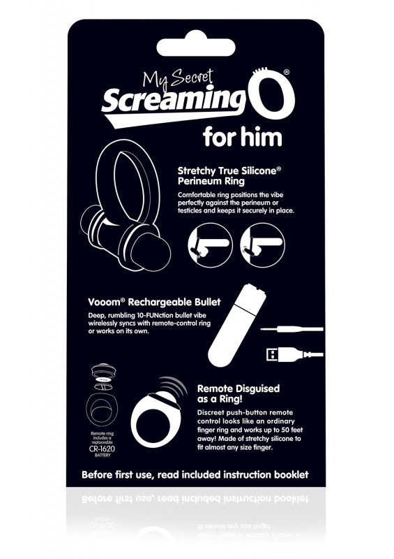 My Secret Bullet and Ring for Him - Black