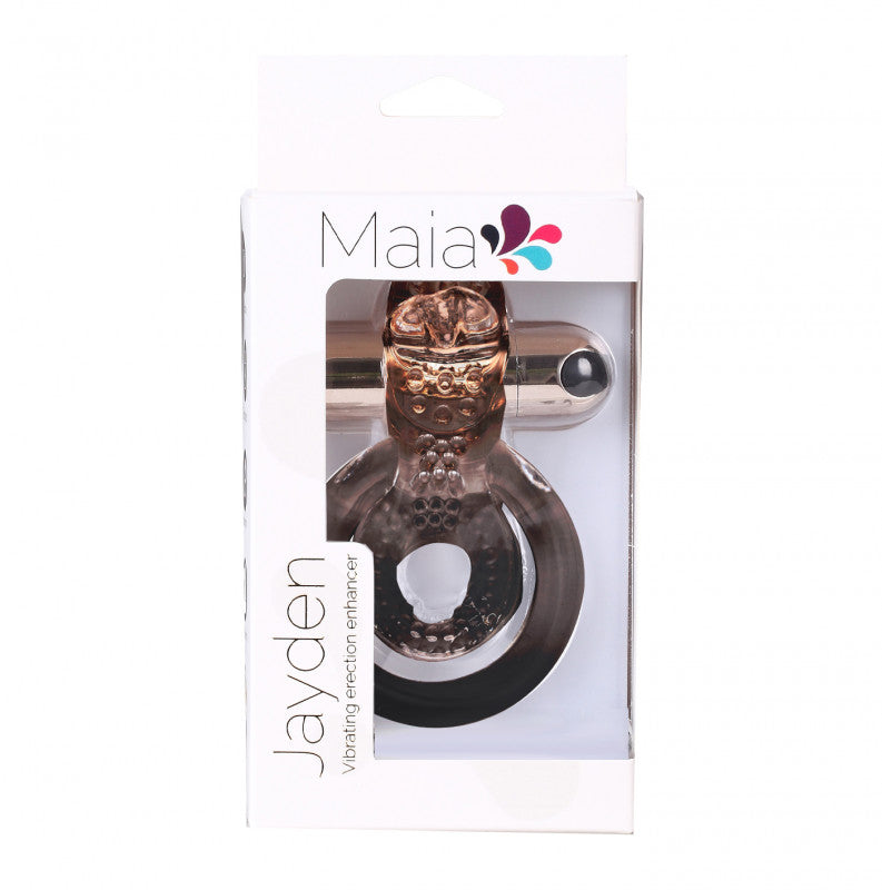 Jayden Vibrating Erection  Ring - Rose  Gold