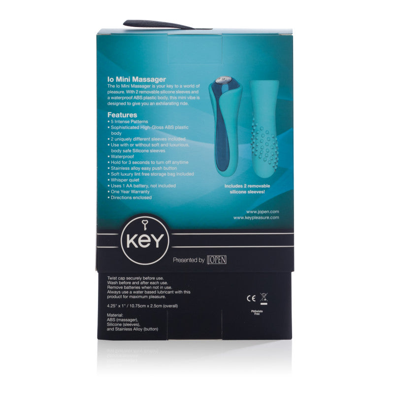 Key Io Mini Massager - Robin Egg Blue