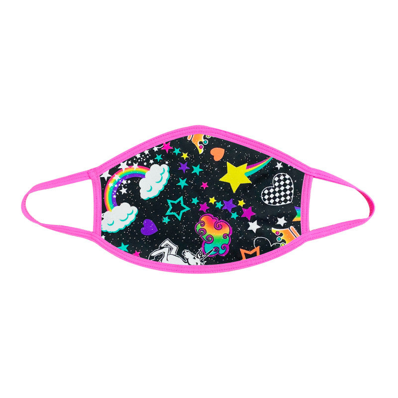 Crush Neon Uv Face Mask With Neon Pink Trim