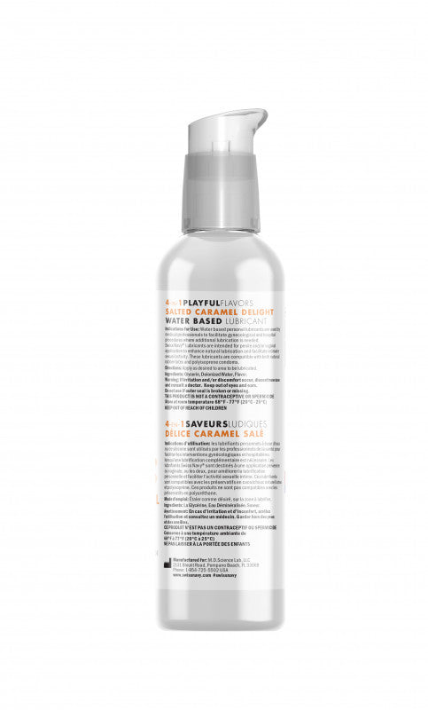 Swiss Navy 4-in-1 Playful Flavors - Salted Caramel  Delight - 4 Fl. Oz.