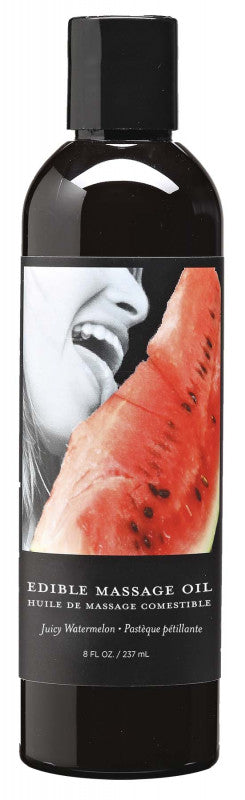 Watermelon Edible Massage Oil - 8 Oz.