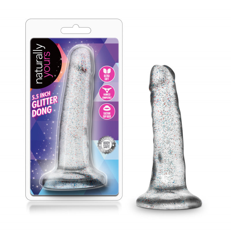 Naturally Yours - 5.5 Inch Glitter - Sparkling Clear