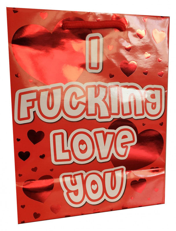 I Fing Love You - Red Foil Gift Bag