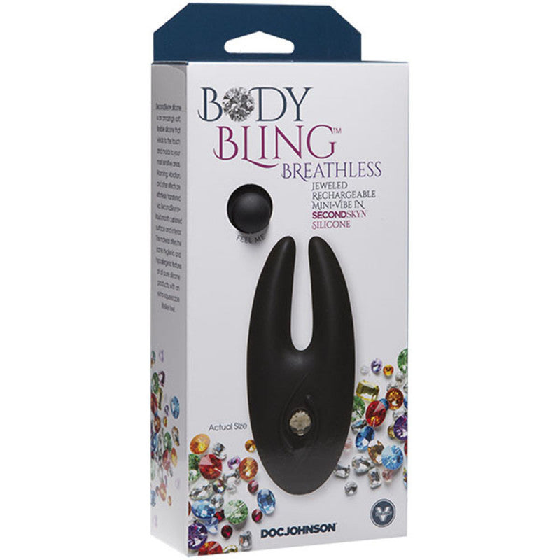 Body Bling -  Cuddler Mini-Vibe in Second  Skin Silicone - Silver