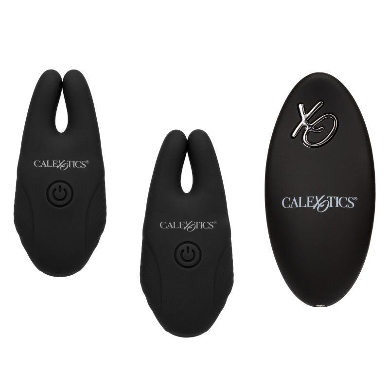 Silicone Remote Nipple Clamps - Black
