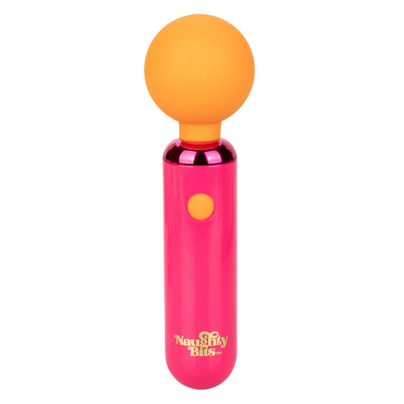 Naughty Bits Home ming Queen Vibrating Wand -  Orange/pink