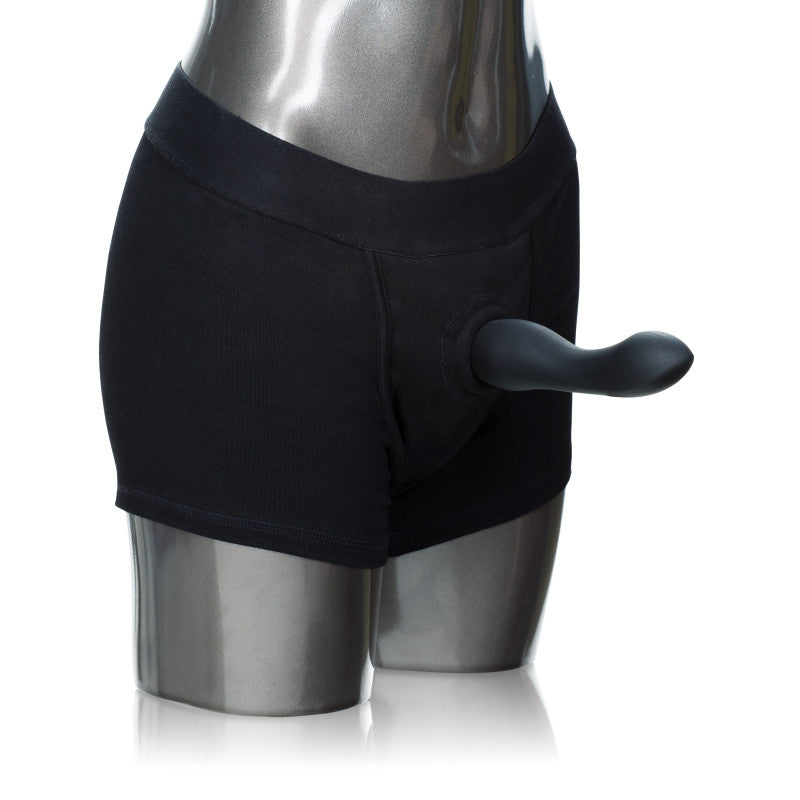 Packer Gear Black Boxer Brief Harness - Medium-Large