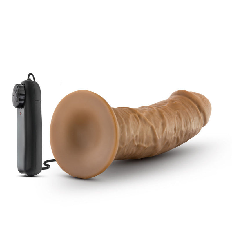 Dr. Skin - Dr. Joe - 8 Inch Vibrating  With  Suction Cup - Mocha