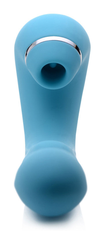 Shegasm 5 Star 10x Tapping G-Spot Vibe With Suction - Teal