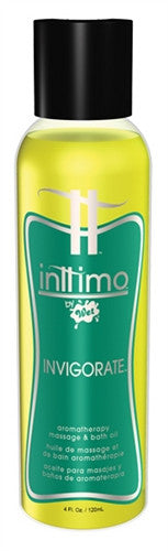 Inttimo by Wet Aromatherapy Bath and Massage Oil - Invigorate - 4 Oz.
