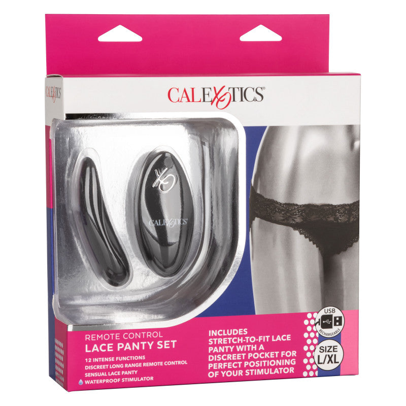 Remote Control Lace Panty Set - L/xl